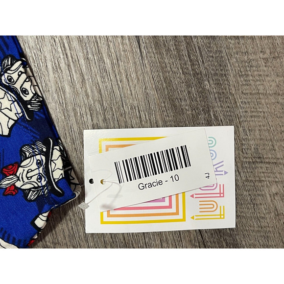 Lularoe Gracie Shirt Uncle Sam July 4th Patriotic High/Low Size 10 NWT - Picture 5 of 6